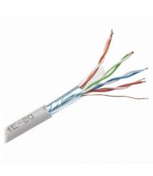 Звита пара OK-Net КПВЕ-ВП (200) 4*2*0,51 (F/UTP-cat.5E), екранований, бухта 100м (мідь внутрішній)