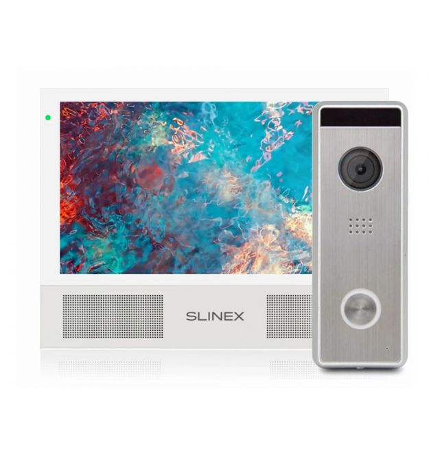 Комплект відеодомофона Slinex Sonik 7 Cloud white + Tantos Triniti HD