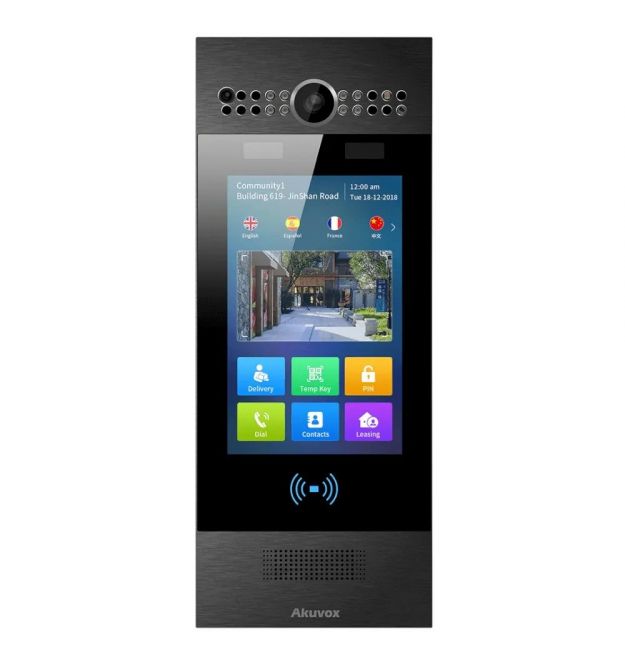 Багатоабонентна панель виклику Akuvox R29C Black на Android (розпізнавання обличчя, Bluetooth)