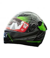 Мотошолом інтеграл Nitro N520 Fortis BLACK/GUN/GREEN (чорний, сірий, зелений), розмір XXL