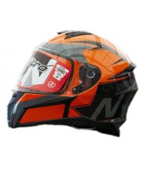 Мотошолом інтеграл Nitro N560 Podium ORANGE/GUN/BLACK (помаранчевий, сірий, чорний), розмір XL