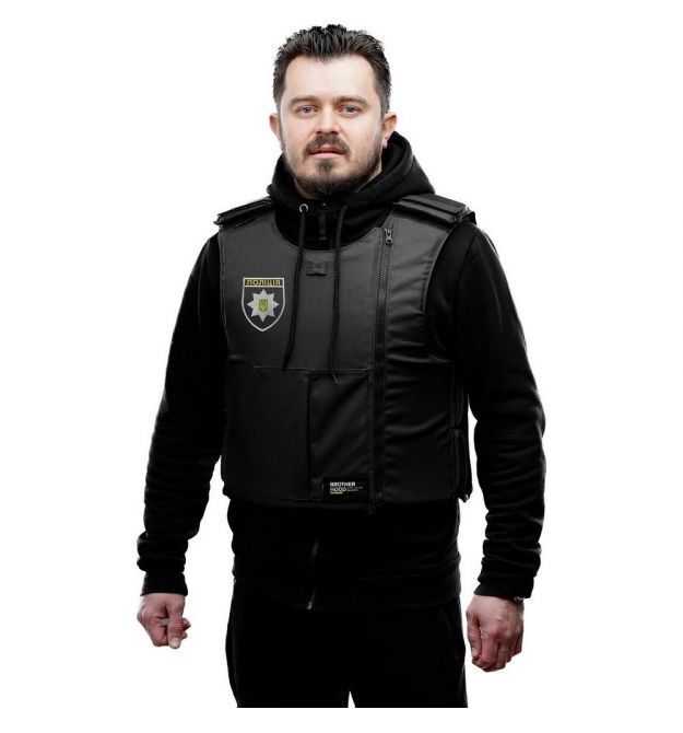 Балістичний протиуламковий жилет 2 класу захисту BROTHERHOOD BV-1 POLICE НВМПЕ UHMWPE