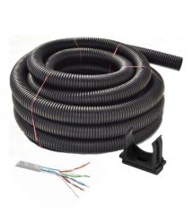 Комплект: Кабель OK-Net КПВЭ-ОП (200) FTP кат.5е (FTP медь внутренний) бухта 305м +