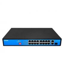 Некерований 19-портовий PoE-комутатор +2*GE+1*GF Ewind EW-S1919CF-AP з 16 портами PoE