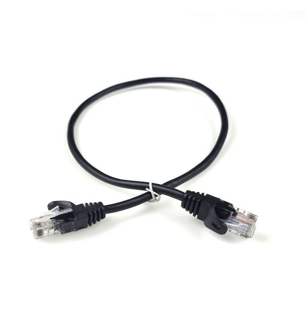 Патч-корд Hypernet PC-UTP-05M 0.5м литий чорний UTP RJ45 кат. 5Е