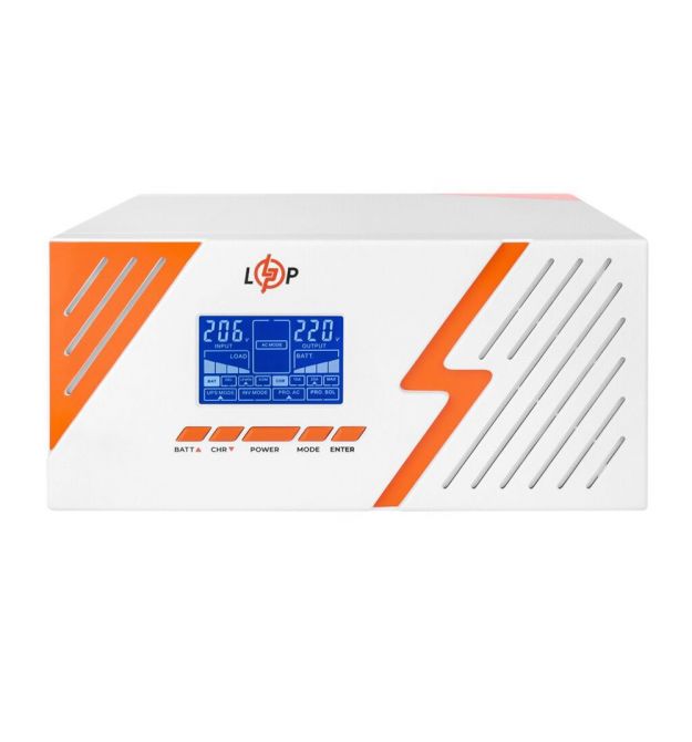 Джерело безперебійного живлення Logicpower LPM-PSW-1500VA White 12V (1050 Вт) з правильною синусоїдою Джерело безперебійного живлення Logicpower LPM-PSW-1500VA White 12V (1050 Вт) з правильною синусоїдою