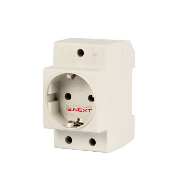 Розетка на DIN-рейку e.socket.pro.din.tms 230 Взз/к Enext
