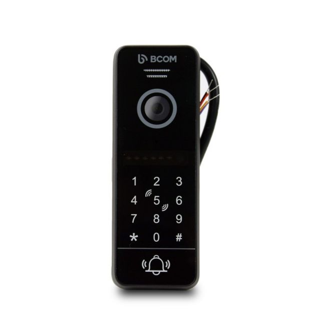 Відеопанель BCOM BT-400FHD-AC Black з вбудованою клавіатурою і зчитувачем Mifare