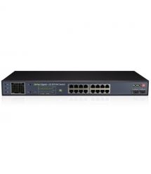 Некерований PoE-комутатор Provision-ISR PoES-16250GCL+2SFP з 16 портами PoE