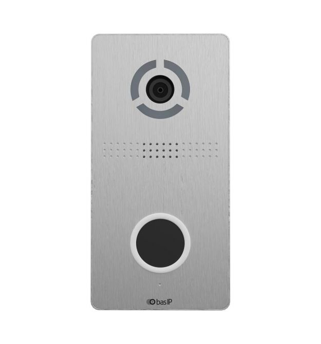 IP панель виклику Bas-IP AV-05SD silver з безконтактною кнопокою виклику