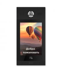 Багатоабонентська IP панель виклику Bas-IP AA-14FB (black) з розпізнаванням облич і зчитувачем UKEY для IP-домофонів