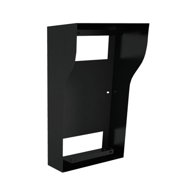 Монтажна коробка з козирком Bas-IP BR-AV8 (black) для накладного монтажу індивідуальних IP-відеопанелей Bas-IP
