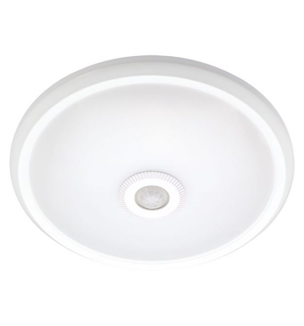 Світильник світлодіодний стельовий з датчиком руху e.sensor.LED.77.12.4000 (білий), 12 Вт, 4000К, 360°, IP20