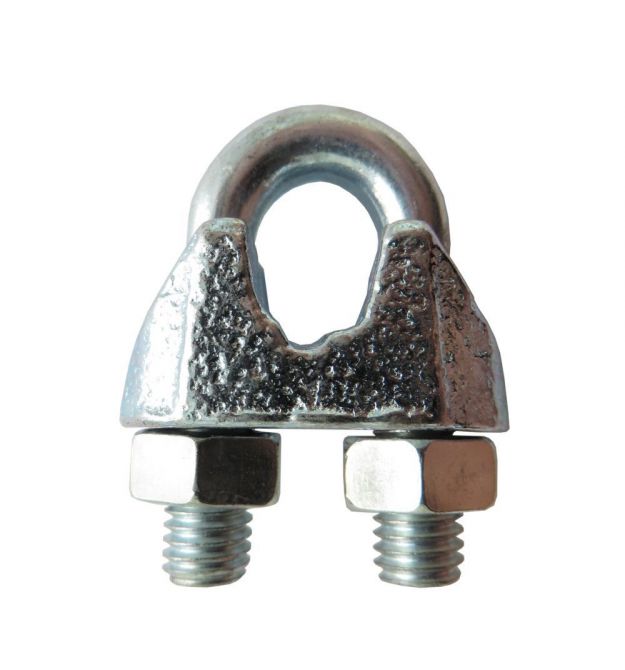 Затискач для сталевих канатів оцинкований DIN 741 3 мм