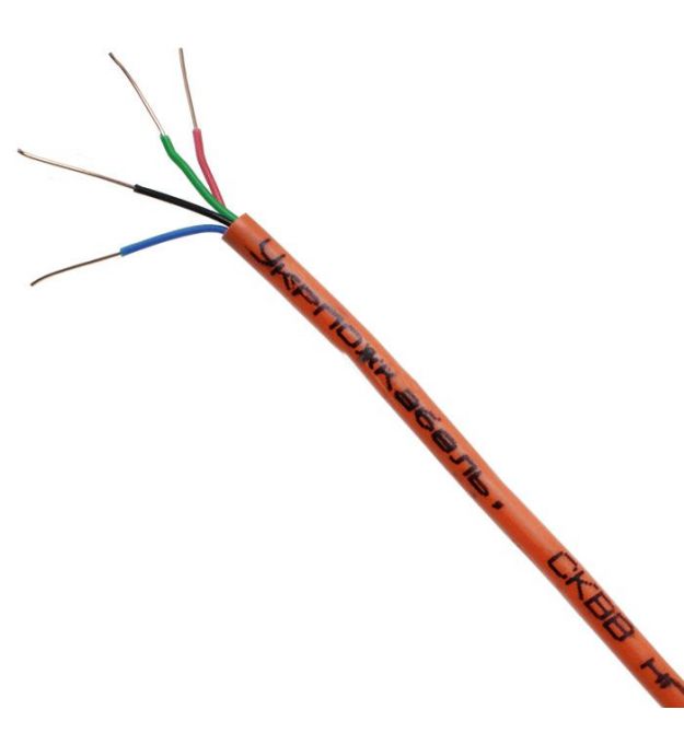 Вогнестійкий сигнальний кабель СКВВтнг-LS (ПСВВтнг-LS) 4х0,4 (1 метр)