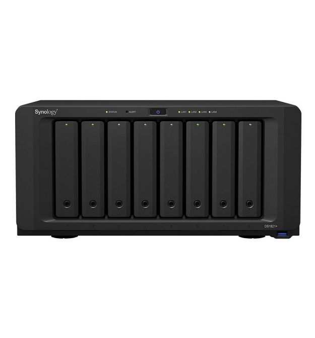 Система зберігання даних SYNOLOGY DS1821+ з 8 відсіками для дисків, 4GB RAM, настільне виконання