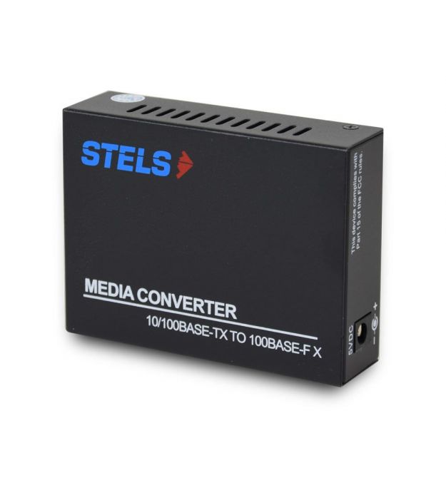 Медiаконвертер 100M 20км WDM SC LFP, STELS-F110SB-20B-LFP-1550