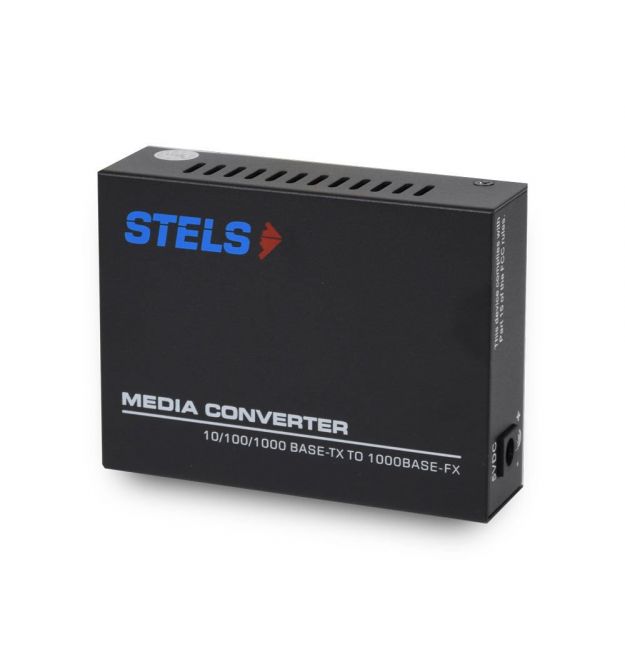 Медiаконвертер STELS 10/100/1000-TX RJ45 + 100/1000-FX SFP-слот
