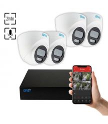 Комплект для самостійного встановлення IP-відеоспостереження 2МП SEVEN 4D2KIT (2.8мм) для приміщень
