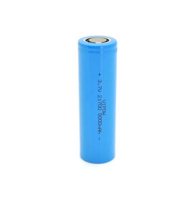 Акумулятор 21700 Li-Ion Vipow ICR21700 FlatTop, 5000mAh, 3.7V, Blue Q50 - 500