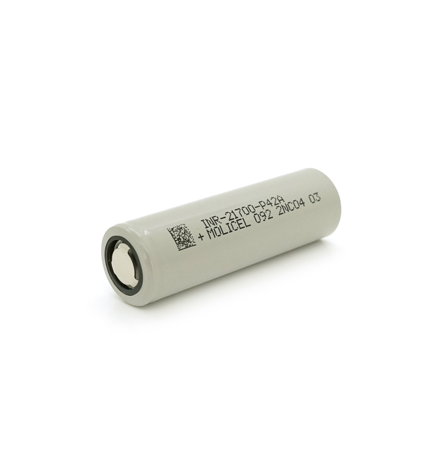 Акумулятор 21700 Li-Ion Molicel INR-21700-P42A(B) 4200mAh, 45A, 4.2 - 3.6 - 2.5V, Gray