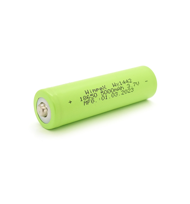 Акумулятор WMP-5000 18650 Li-Ion Tip Top, 2000mAh, 3.7V, Green
