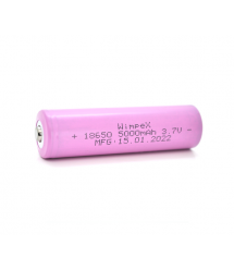 Акумулятор WMP-5000 18650 Li-Ion Tip Top, 2300mAh, 3.7V, Pink