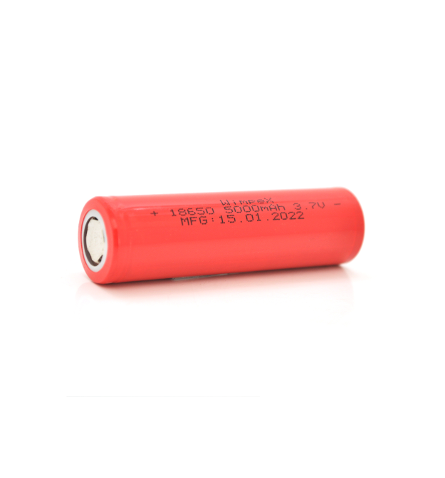 Акумулятор WMP-5000 18650 Li-Ion Flat Top, 2000mAh, 3.7V, Red