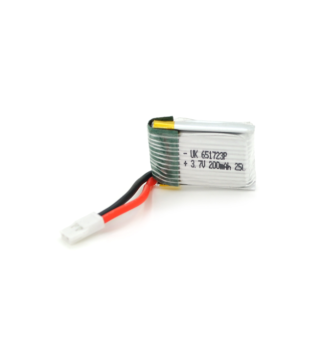 Акумулятор 6,5 * 17 * 23P 25C, 3.7V (200mAh), 2 контакти
