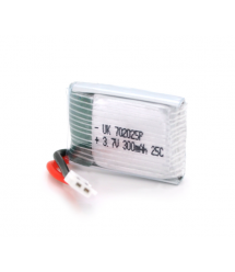 Акумулятор 7*20*25P 25C, 3.7V (300mAh), 2 контакти