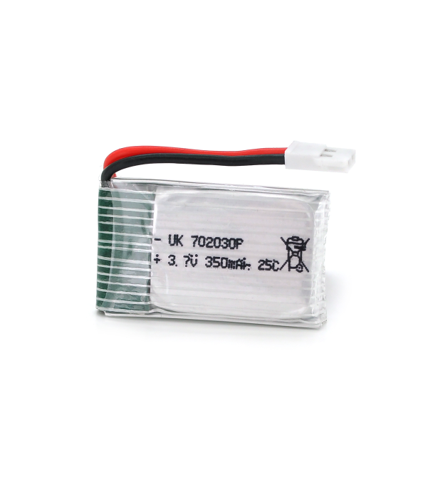 Акумулятор 7*20*30P 25C, 3.7V (350mAh), 2 контакти