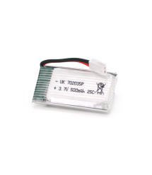 Акумулятор 7*20*35P 25C, 3.7V (500mAh), 2 контакти