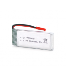 Акумулятор 7,5 * 25 * 60P 25C, 3.7V (900mAh), 2 контакти