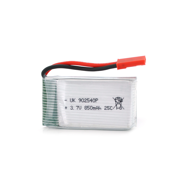 Акумулятор 9*25*40P 25C, 3.7V (850mAh), 2 контакти