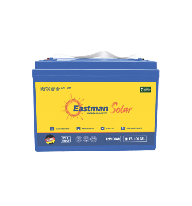 Акумуляторна батарея EASTMAN ES100 DEEP CYCLE GEL 12V 100Ah T16, 750 cycles, 800A (330x171x214(220)) Blue. 30.5kg Q1 - 30