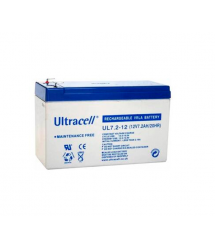 Акумуляторна батарея Ultracell UL7.2-12 AGM 12V 7,2 Ah (151 x 65 x 99) White Q8 - 420