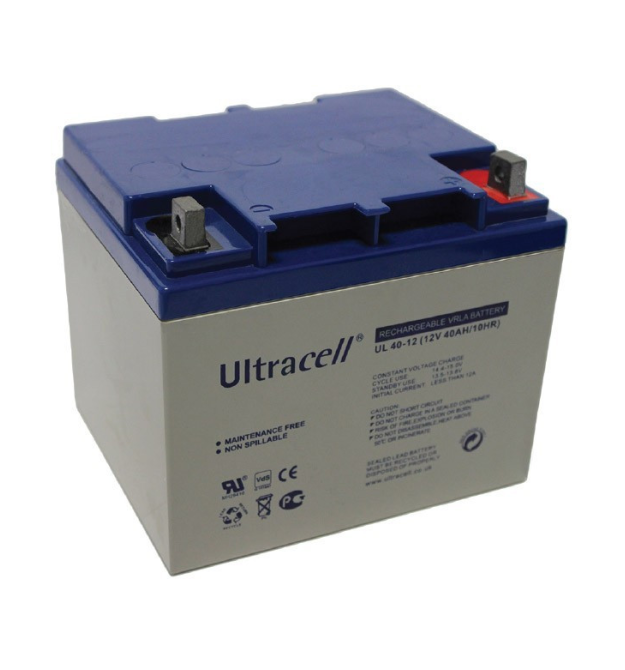 Акумуляторна батарея Ultracell UL40-12 AGM 12V 40 Ah (197 x 165 x 170) White Q1 - 118