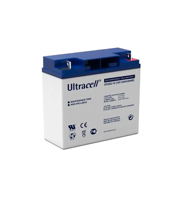 Акумуляторна батарея Ultracell UCG20-12 GEL 12V 20 Ah (182x 77 x 168) White Q1 - 230
