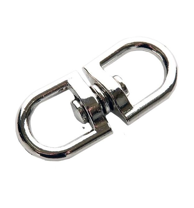 Вертлюг никелированный петля-петля APRO 4.5мм (20шт)