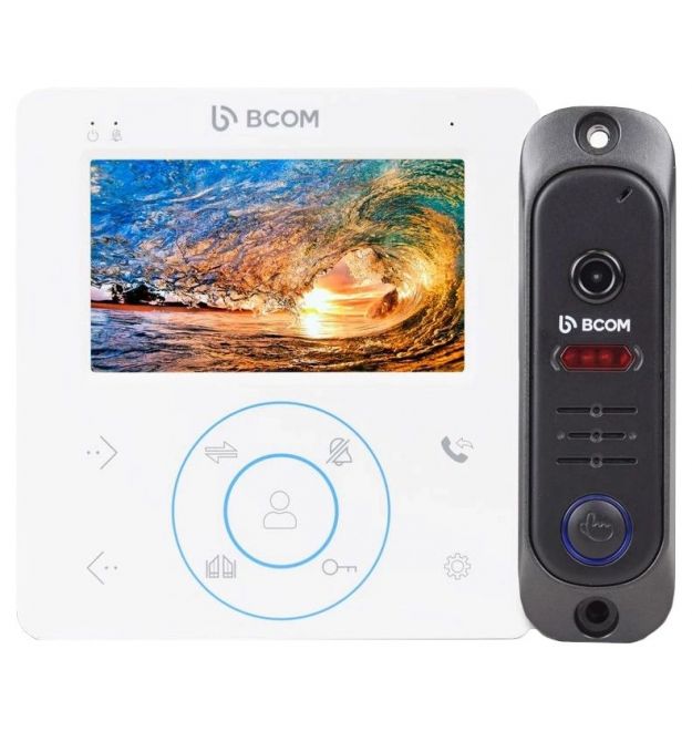 Комплект видеодомофона BCOM BD-480 White Kit