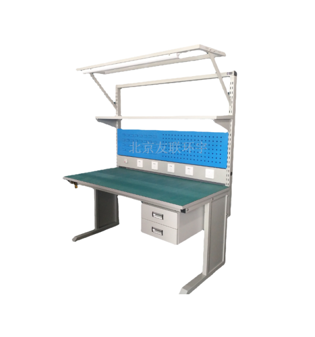 Антистатичний слюсарний стіл 210 * 75 * 75cm з розетками