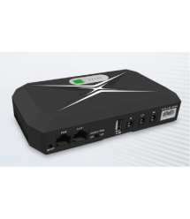 ДБЖ UPS-60W DCP-60W-20 для роутерів - комутаторів - PON - POE-430(15-24V), 5 - 9 - 12V, 20800мAh(8*2600MAh), USB 3.0, Black, BOX