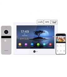 Комплект видеодомофона Neolight ALPHA Hybrid + SOLO FHD Silver