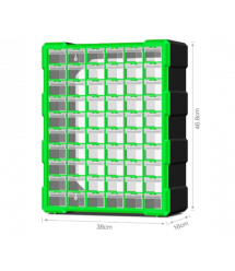 Скринька для зберігання деталей 60 осередків 46,8*38*16cм, осередок 15,3*5,4*3,6см