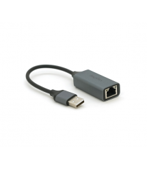 Контролер USB 2.0 to Ethernet VEGGIEG - Мережевий адаптер 10 - 100Mbps з проводом, RTL-8152B, White, Blister-Box