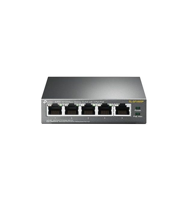 Комутатор TP-LINK TL-SF1005P 5xFE/4xPoE 56W некерований