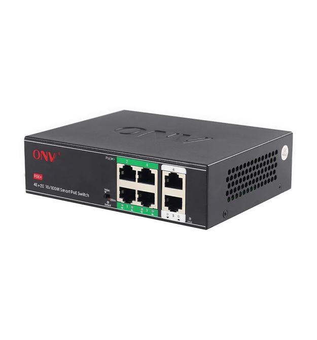 PoE-комутатор некерований 6-портовий ONV-H1064PSD з 4 портами PoE