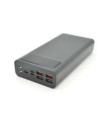 PowerBank XO-PR123 30000mAh, flashlight, Input :5V - 2.5A, 9V - 2A, 12V - 1.5A (Micro,Type-C,Lightning), Output:5V - 3A ,9V - 2A