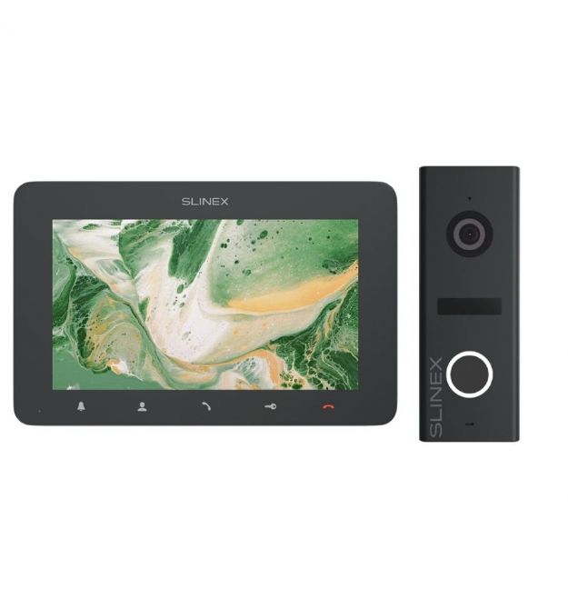 Комплект видеодомофона Slinex SM-07 Graphite + ML-17HR Graphite