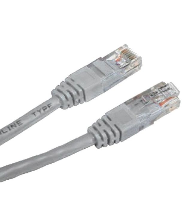 Патч-корд серый UTP 5E 0.5 м